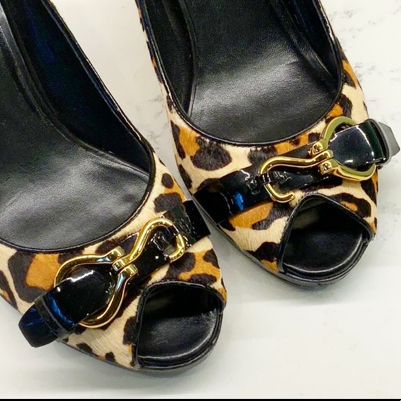 Cole Haan x Nike Air Pony Hair Peep-Toe Heels - Picture 3 of 11